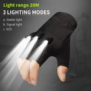 Day Wolf LED Gloves: Hiking, Cycling, Fishing, Outdoor
