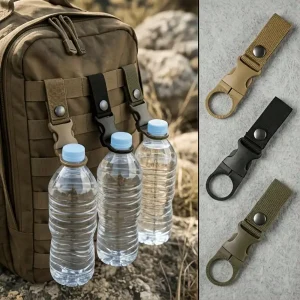 3pcs Hiking Carabiner Water Bottle Quick Clip Hook