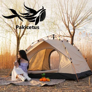 PAKICETUS 2-4 Person Automatic Pop Up Camping Tent