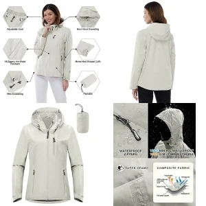 Outdoor Ventures Women's Packable Rain Jacket